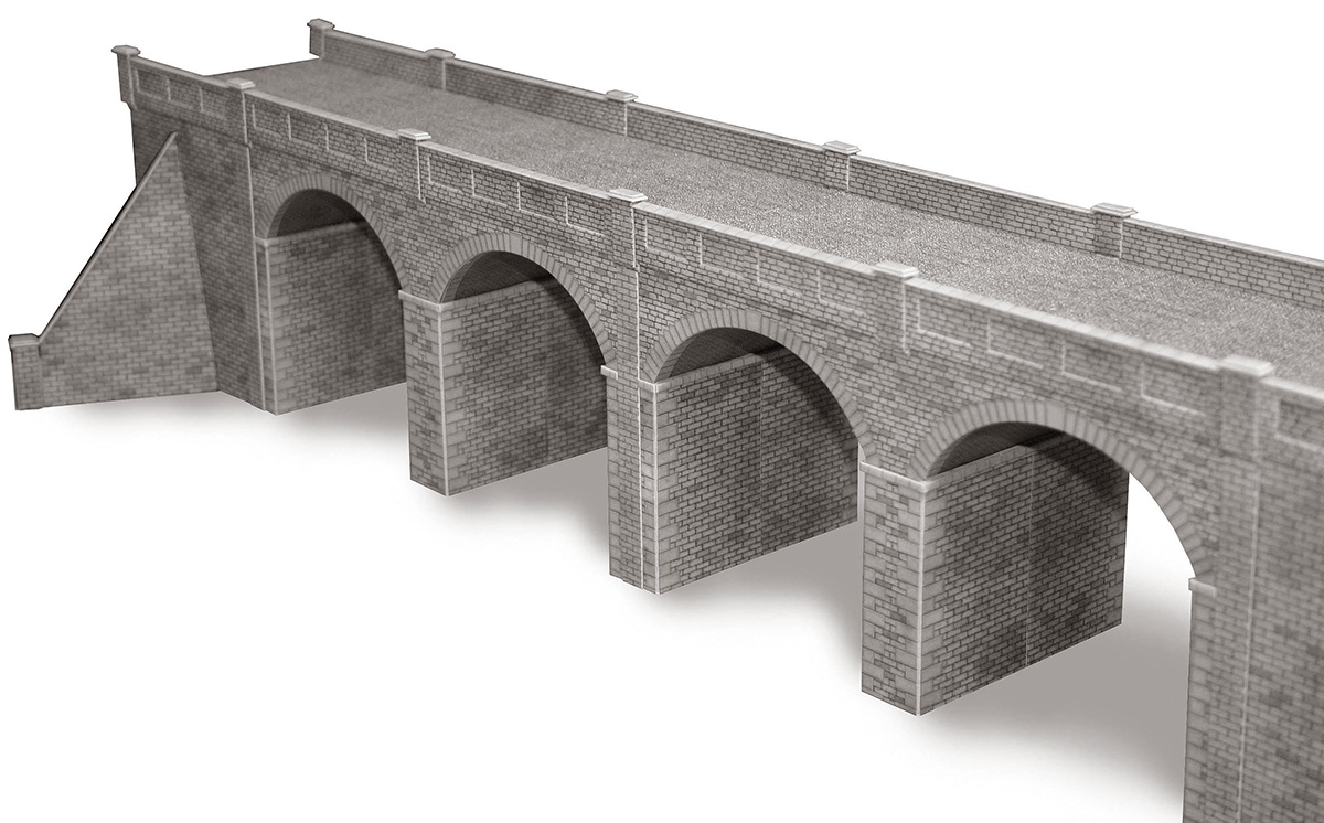 Metcalfe PO241 00/H0 Double Track Stone Viaduct
